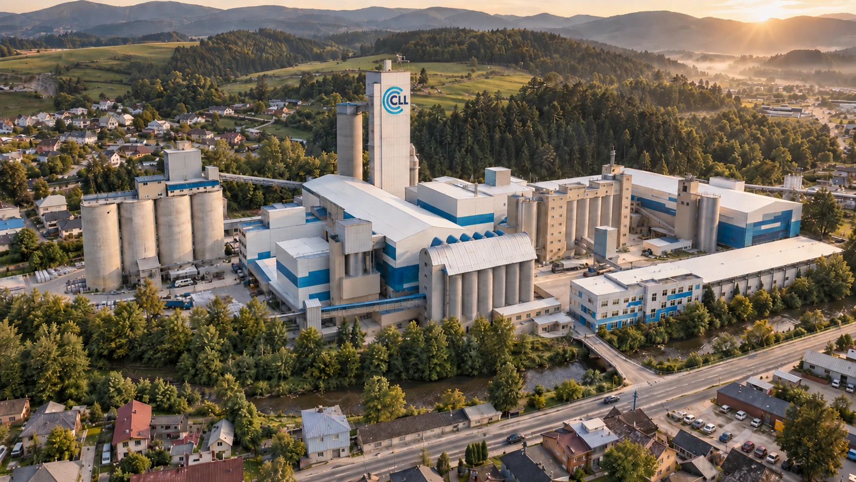 Vizualizácia budúceho vzhľadu cementárne v krajine Lietavskej Lúčky